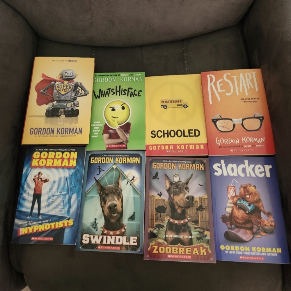 Set of 8 NEW Gordan Korman books